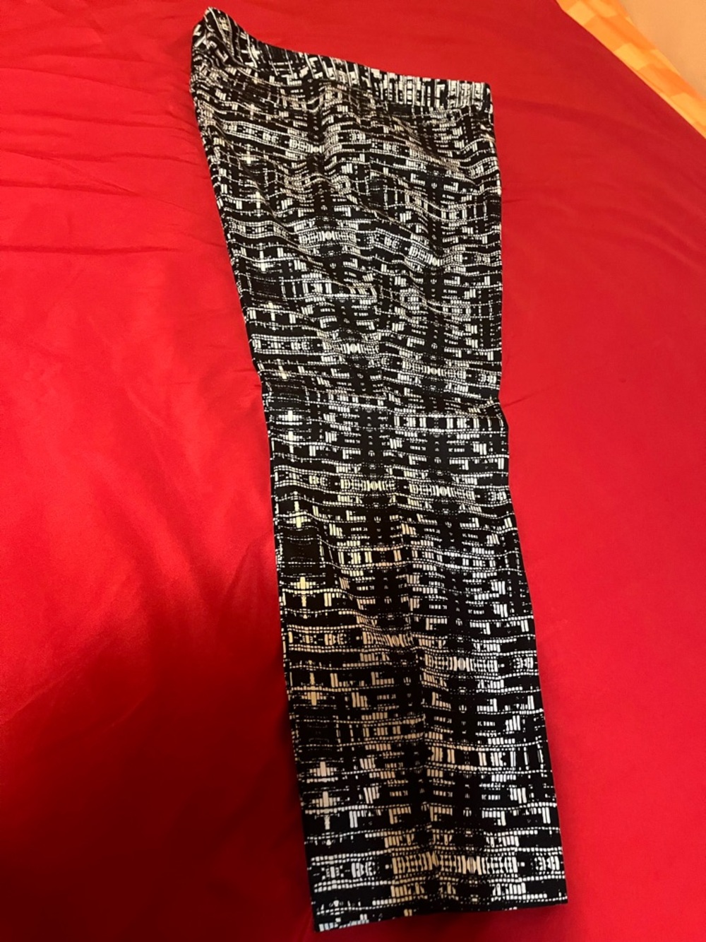 Alfani Red and Black Printed Dress